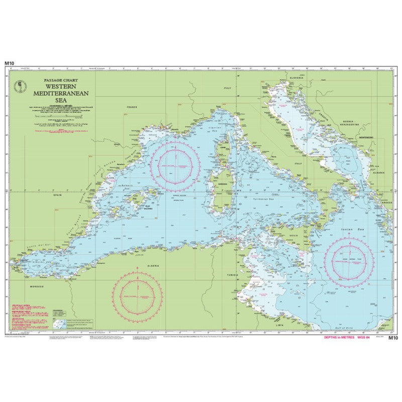 Mapa M10 Western Mediterranean 